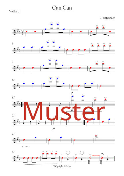 Notenmuster Orchester 
