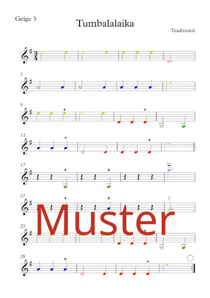 Notenmuster Orchester 